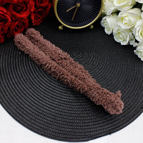 Peluş Şönil 1 Metre Kahverengi - 3