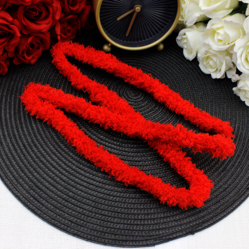 Peluş Şönil 1 Metre Kırmızı - Toptanalim