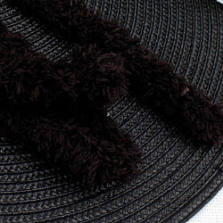 Peluş Şönil 1 Metre Koyu Kahverengi - 2