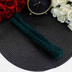 Peluş Şönil 1 Metre Koyu Yeşil - 3