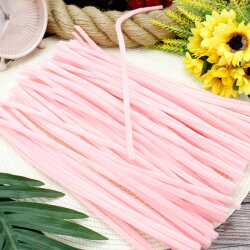Pastel Pembe Şönil 100'lü Paket - 1