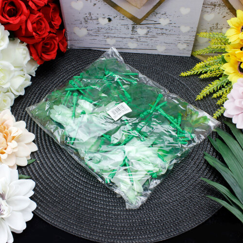 Plastik Gövdeli PVC Yusufçuk Yeşil 100'lü Paket - 3