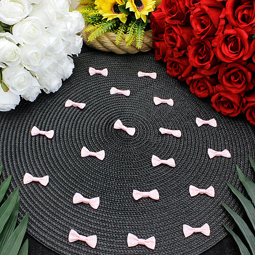 Puantiyeli Grogren Fiyonk 3 cm Açık Pembe - Toptanalim
