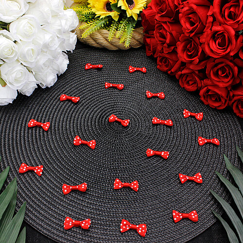 Puantiyeli Grogren Fiyonk 3 cm Kırmızı - Toptanalim