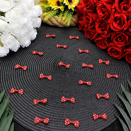 Puantiyeli Grogren Fiyonk 3 cm Mercan Kırmızısı - Toptanalim