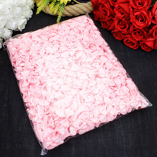Puantiyeli Grogren Fiyonk 4 cm Açık Pembe - 3