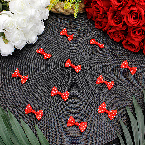 Puantiyeli Grogren Fiyonk 4 cm Kırmızı - Toptanalim