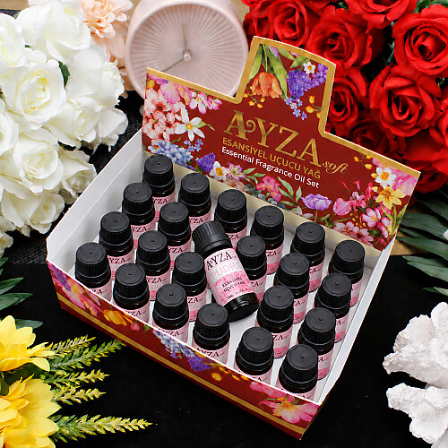 Pudra Esansiyel Uçucu Koku Yağı Difüzör Esansı Buhurdanlık Yağı Aromaterapi Yağı 10 ml - Toptanalim