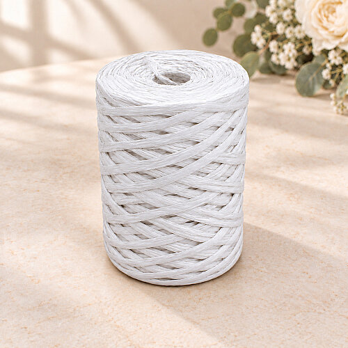 Rafya İp 200 gr Bobin Beyaz - 3