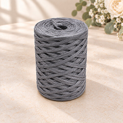 Rafya İp 200 gr Bobin Gri - 3