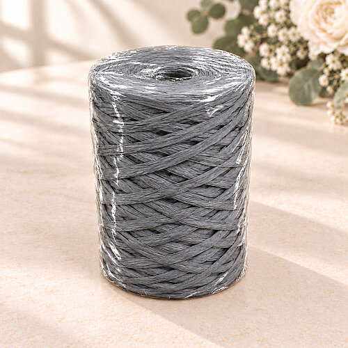 Rafya İp 200 gr Bobin Gri - 4