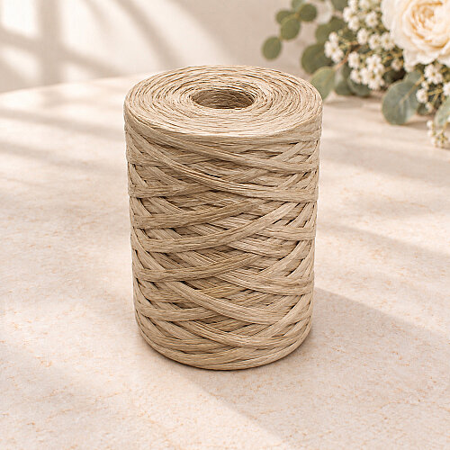 Rafya İp 200 gr Bobin Meşe - 3