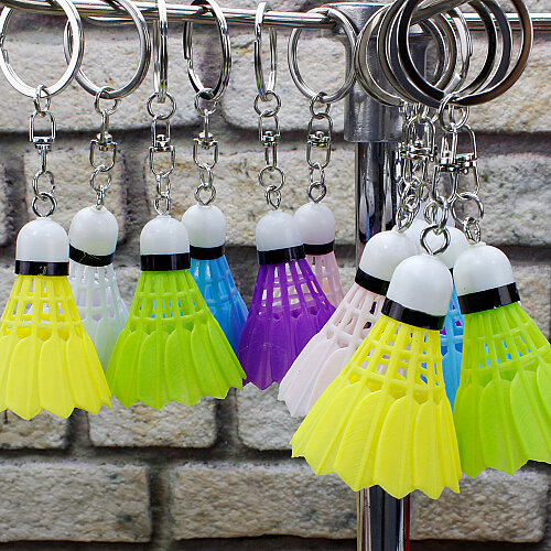 Renkli Badminton Anahtarlık 3,5x5 cm 12’Li Paket - Toptanalim