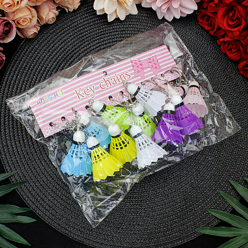 Renkli Badminton Anahtarlık 3,5x5 cm 12’Li Paket - 5