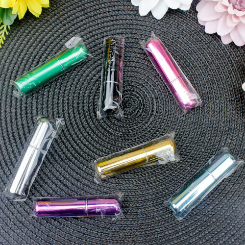 Renkli Cep Parfüm Şişesi 5Ml - Kare Dekor (1)