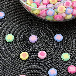 Renkli Çiçek Desenli Yuvarlak Boncuk 17,5 mm (500 gr) - 2