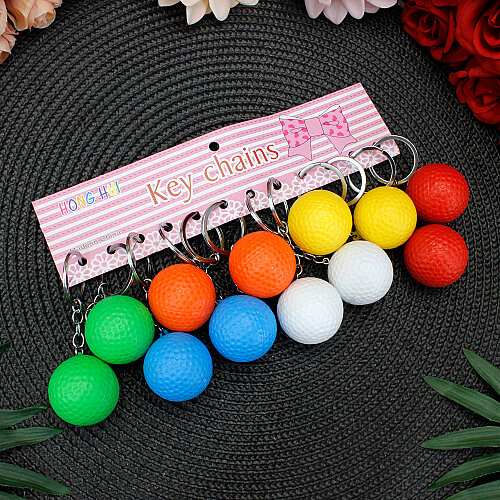 Renkli Golf Topu Anahtarlık 12’li Paket - 4