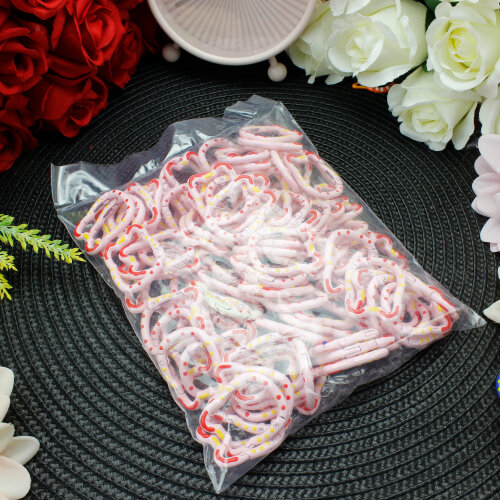 Renkli Kedi Halka Çanta Charm Aksesuar Pembe - 3