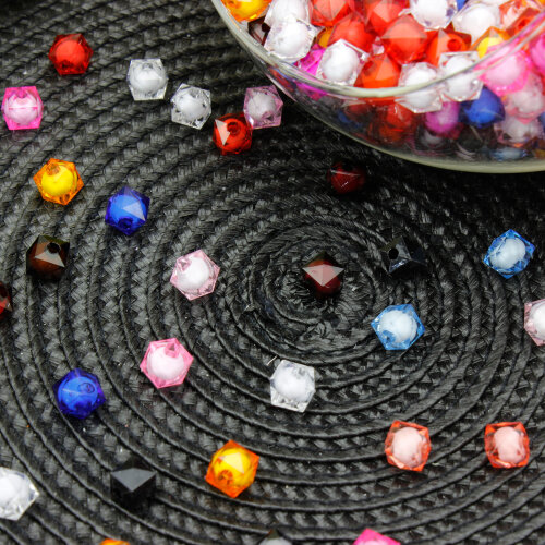 Renkli Kristal Kesim Boncuk 8 mm (500 Adet) - Toptanalim (1)
