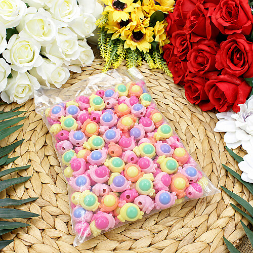 Renkli Salyangoz Boncuk 19 mm (500 gr) - 3