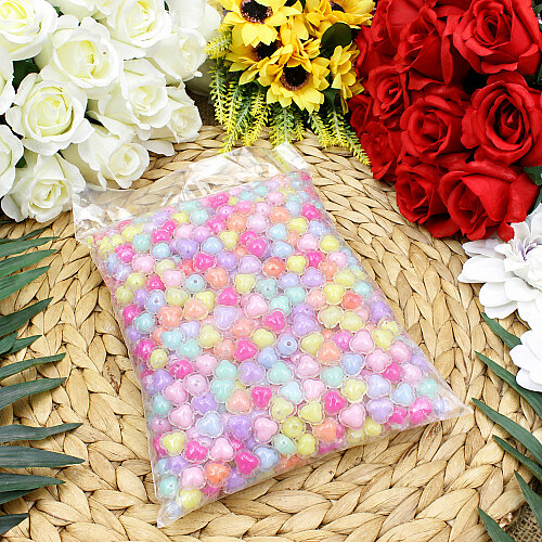 Renkli Tavşan Kulaklı Boncuk 12x15,5 mm (500 gr) - 3