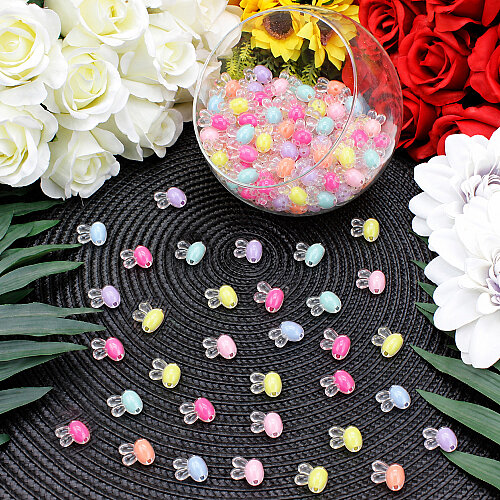 Renkli Tavşan Kulaklı Boncuk 12x15,5 mm (500 gr) - Toptanalim