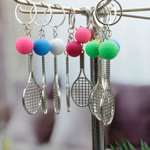 Tenis Raket Anahtarlık 12'li Paket - 1