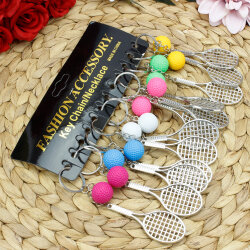 Tenis Raket Anahtarlık 12'li Paket - 3