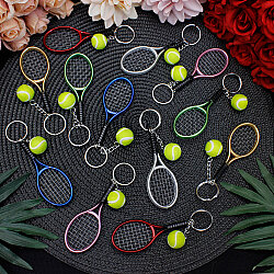 Renkli Tenis Raketi ve Top Anahtarlık 12’li Paket - 2