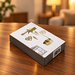 Sallanan At Figürlü Isı ile Dönen Metal Tealight Mumluk Gold - 4