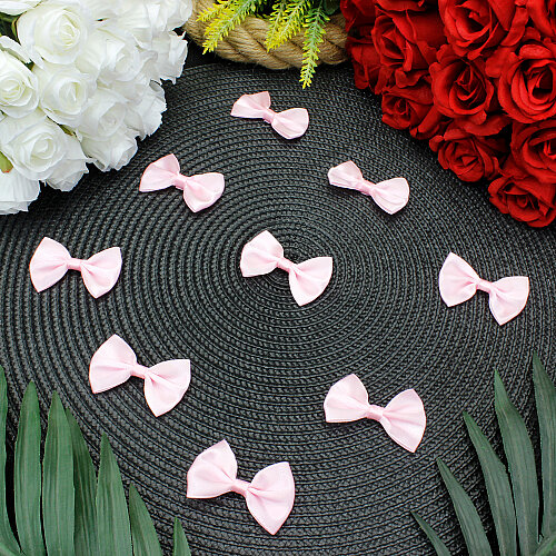 Saten Fiyonk 5 cm Açık Pembe - Toptanalim