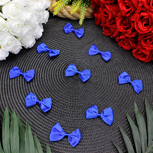 Saten Fiyonk 5 cm Saks Mavisi - Toptanalim