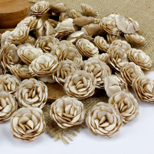 Saten Kumaş Katmerli Açık Kahverengi 3 Cm - Kare Dekor