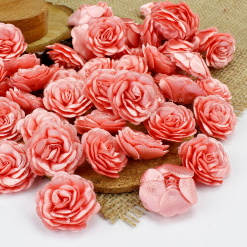 Saten Kumaş Katmerli Açık Pembe 3 Cm - Kare Dekor