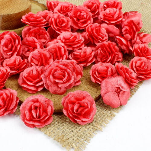 Saten Kumaş Katmerli Kırmızı 3 Cm - Kare Dekor