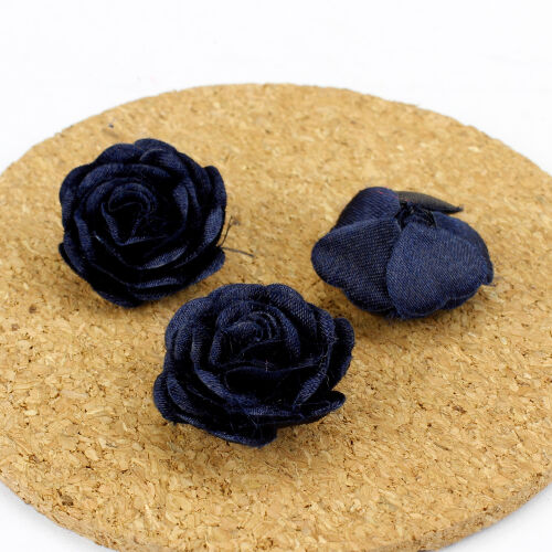 Saten Kumaş Katmerli Siyah 3 Cm - Kare Dekor (1)