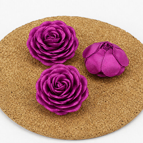 Saten Kumaş Katmerli Mürdüm 3 cm - Toptanalim (1)