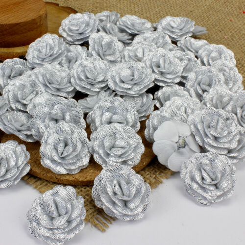 Saten Kumaş Katmerli Parlak Gümüş 3 Cm - Kare Dekor