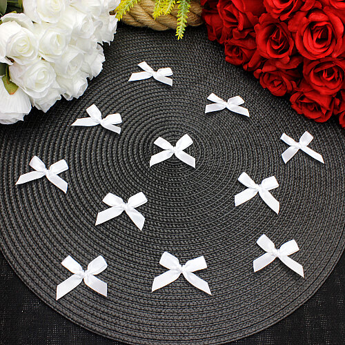 Saten Kurdele Fiyonk 5 cm Beyaz - Toptanalim