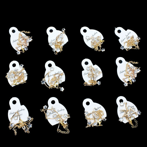 Şeffaf Yonca Taşlı Zirkon Bileklik - Toptanalim (1)