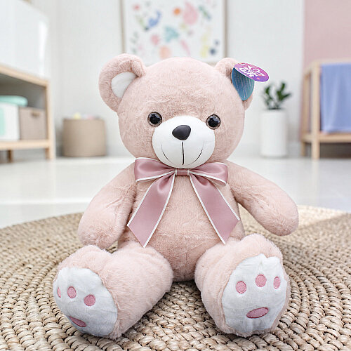 Sevimli Peluş Ayı Pudra 50 cm - Toptanalim