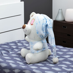 Sevimli Uyku Peluş Ayıcık 25CM Mavi - 2