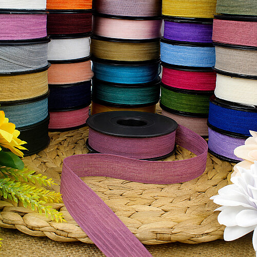 Şifon Kurdele 2,5 cm 20 Metre Mürdüm - Toptanalim (1)