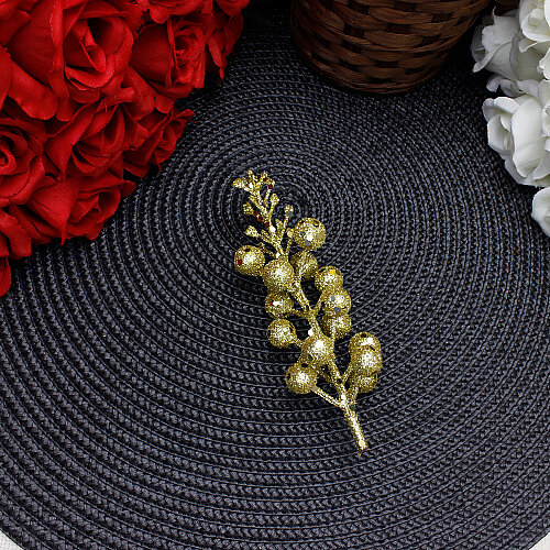 Simli Berry Dalı Gold 13 cm - Toptanalim (1)