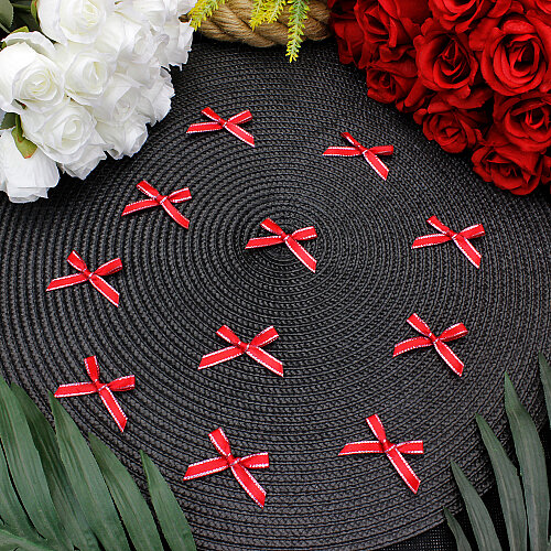 Simli Şerit Fiyonk 4 cm Kırmızı - Toptanalim