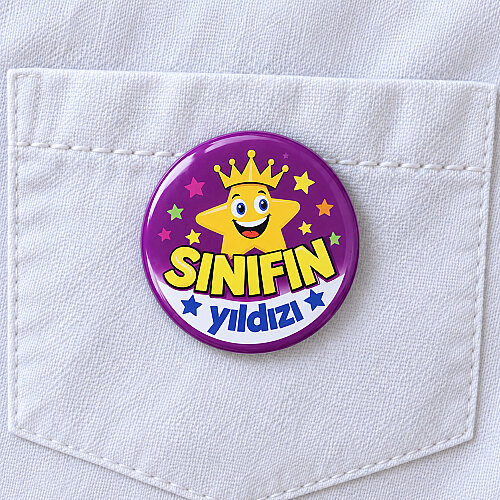Sınıfın Yıldızı Rozeti 20’li Paket - Toptanalim
