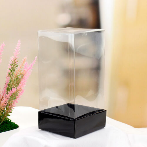 Siyah Altlık 8x8x3 cm - Kare Dekor (1)