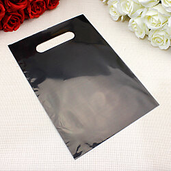 Siyah Hediyelik El Geçme Poşeti 17x25 cm 100’lü Paket - 1