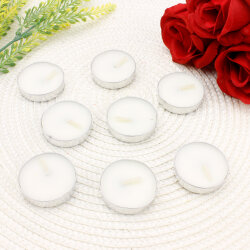 Tealight Mum 50’li Paket Beyaz Renk - 1