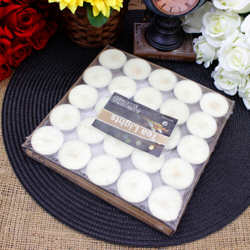 Tealight Mum 50’li Paket Beyaz Renk - Toptanalim (1)